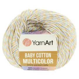 YarnArt Baby Cotton Multicolor 5212 mix pastelových farieb 50g 165m