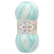 Alizé Baby Best Batik 6659 tyrkysovo biela 100 g, 240 m