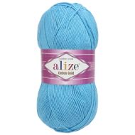 Alizé Cotton Gold 287 azúrová modrá 100 g, 330 m