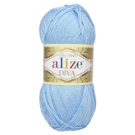 Alizé Diva 350 baby modrá 100 g 350 m