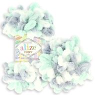 Alizé Puffy Color 6408 mentolovo sivá 100g 9m