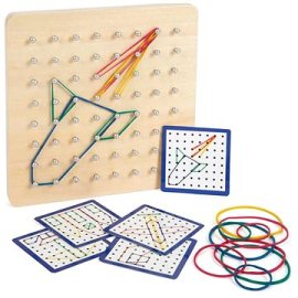 Small Foot Drevená doska Geoboard