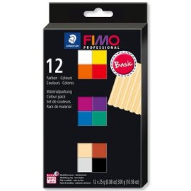 Fimo Professional sada 12 farieb 25g BASIC