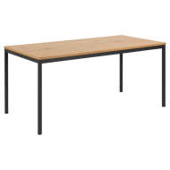 Jedálenský stôl Seal 160x90x74 cm (drevo, čierna) - cena, srovnání