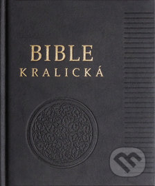 Poznámková Bible kralická černá, pravá kůže