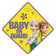 Tabuľka na auto Frozen - Baby on board - cena, srovnání