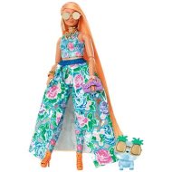 Barbie Extra Módna Bábika - Kvetinový Look - cena, srovnání