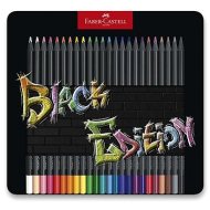 Faber Castell Pastelky Black Edition v plechu 24 farieb