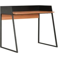 Shumee Písací stôl čierny a hnedý 90 x 60 x 88 cm - cena, srovnání