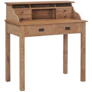 Shumee Písací stôl 90 x 50 x 100 cm masívne teakové drevo - cena, srovnání