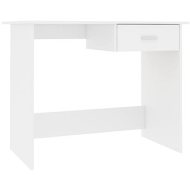 Shumee Písací stôl biely 100 x 50 x 76 cm drevotrieska
