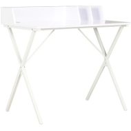 Shumee Písací stôl biely 80 x 50 x 84 cm