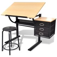 Shumee Naklápací kresliaci stôl so stoličkou a tromi zásuvkami - cena, srovnání
