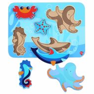 Lucy&Leo 227 Morské živočíchy - drevené vkladacie puzzle - cena, srovnání
