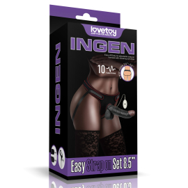 Lovetoy Ingen Easy Strap-on Set Vibrating 8.5"