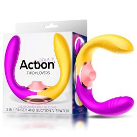 Action Two Lovers Couples Vibe 3in1
