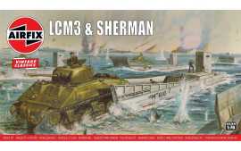 Airfix VINTAGE military A03301V - LCM3 & Sherman Tank