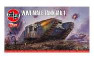 Airfix Classic Kit VINTAGE tank A01315V - WWI Male Tank Mk.I - cena, srovnání