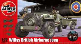 Airfix Classic Kit military A02339 - Willys Jeep, Trailer & 6PDR Gun