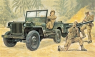 Italeri Model military 0314 - Willys MB Jeep with Trailer - cena, srovnání