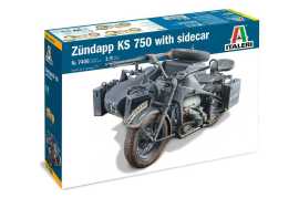 Italeri Model military 7406 - Zundapp KS 750 with sidecar