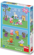 Dino Puzzle Peppa Pig a kamaráti 2x48ks - cena, srovnání
