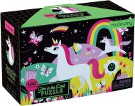 Mudpuppy Puzzle svietiace v tme Jednorožce 100 - cena, srovnání