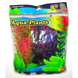 Penn Plax Umelé rastliny farebné 20,3 cm sada 6 ks