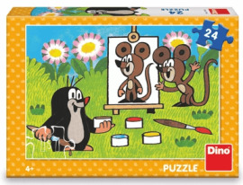 Dino Puzzle Krtko maliarom 24ks