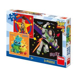 Dino Dino TOY STORY 4 3x55 Puzzle