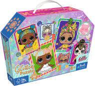 Trefl Puzzle 70 glitter v kufríku - Bábiky L.O.L. Surprise! - cena, srovnání