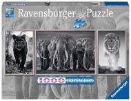 Ravensburger Panter, slon a lev 1000ks Panorama - cena, srovnání