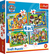 Trefl Puzzle 4v1 - Prázdniny Paw Patrol / Viacom PAW Patrol - cena, srovnání