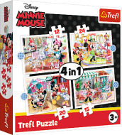 Trefl Puzzle 4v1- Minnie s priateľmi / Disney Minnie - cena, srovnání