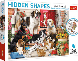 Trefl Puzzle 1000 Hidden Shapes - Psy na verande