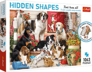 Trefl Puzzle 1000 Hidden Shapes - Psy na verande - cena, srovnání