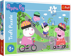 Trefl Puzzle 24 Maxi - Aktívny deň Prasiatka Peppa