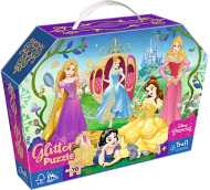 Trefl Puzzle 70 glitter v kufríku - Princezné Disney - cena, srovnání