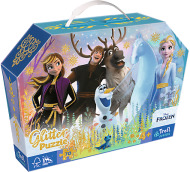 Trefl Puzzle 70 glitter v kufríku - Disney Frozen - cena, srovnání