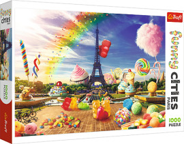 Trefl Puzzle 1000 Crazy City - Sladký Paríž