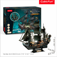 Clementoni Puzzle 3D Queen Anne's Revenge / led - 293 - cena, srovnání