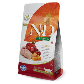 N&D GF Pumpkin CAT NEUTERED Quail & Pomegranate 1,5kg