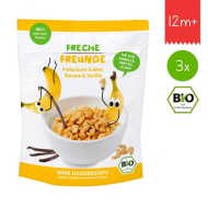 Freche Freunde BIO Cereálie - Chrumkavé čísla - Banán a vanilka 3x125g - cena, srovnání