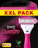 Wilkinson Quattro for Women náhradné hlavice 6ks - cena, srovnání