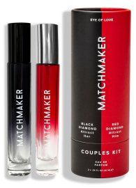 Matchmaker Pheromone Parfum Couples Kit Black & Red 2x10ml