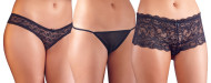 Cottelli Crotchless Panties, Briefs and String Set