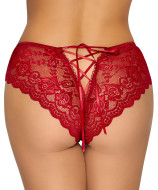 Cottelli Panty Crotchless with Floral Lace - cena, srovnání