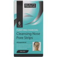 Beauty Formulas Čistiace pásky na nos s aktívnym uhlím 6ks - cena, srovnání