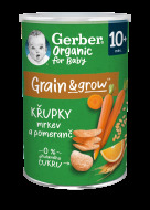 Nestlé GERBER Organic chrumky s mrkvou a pomarančom 35g - cena, srovnání