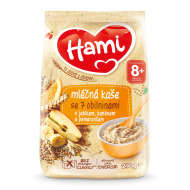 Nutricia Hami mliečna kaša so 7 obilninami s jablkom, banánom a pomarančom 210g - cena, srovnání